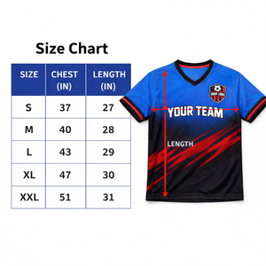 Fabricant de maillots de football OEM, tissu 100% polyester respirant, à séchage rapide, anti-transpiration, coupe ajustée, tailles personnalisées - Product Image 5