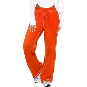 Cómodos pantalones de chándal de salón para mujer Flare Leg Yoga Joggers con diseño de logotipo personalizable Venta al por mayor Suministro de fábrica - Product Image 1