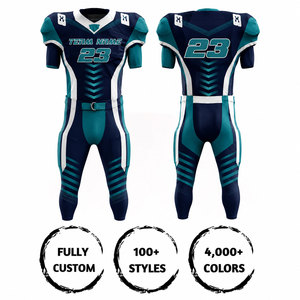 Camiseta de Fútbol Americano Personalizada para Hombre, Sublimada, Transpirable, de Poliéster, Cuello en V, Manga Corta, Número de Equipo 23 - Product Image 4