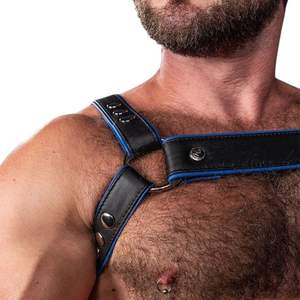 Arnés de Pecho de Cuero Sintético para Hombre, Modelo Centurion 2.0, Color Rojo, Correas Ajustables, Talla Grande, Transpirable, Ecológico, de Secado Rápido, con Cordones, Sexy, para Club - Product Image 6