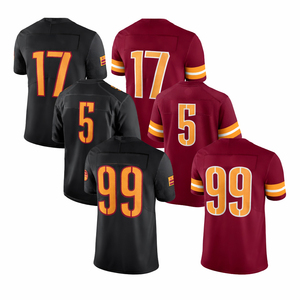 Camiseta de Fútbol Americano Personalizada para Hombre, 100% Poliéster, Transpirable, para Entrenamiento Deportivo, Uniforme de Equipo con Transferencia Térmica, OEM - Product Image 6