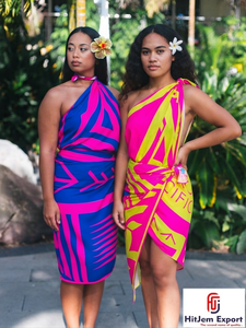 Pareo Hawaiano Personalizado con Estampado de Tahití, Servicio de Fabricación Personalizada OEM ODM para Fiji, Samoa, Bora Bora - Product Image 3