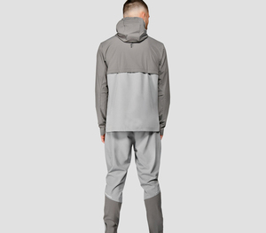 Latest Design <b>Vintage</b> Breathable Casual Winter <b>Windbreaker</b> Sweatsuit Set Embroidery Zip Jacket Jogger Pants Polyester/Nylon - Product Image 4