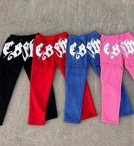 Pantalones Cortos Desmontables de Lana Oscura Ligeros con Cordón y Estampado Puff, con Logotipo Personalizado, Unisex, Novedad 2026, Tendencia para Hombre - Product Image 1