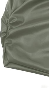 Top Corto de Cuero Genuino para Mujer, Diseño de Lujo, Sin Mangas, Corte Ajustado - Product Image 5