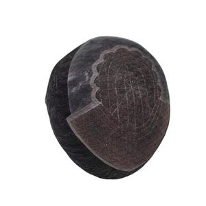 Perruque à dentelle frontale q6 hair model THB 2025, cheveux indiens Remy, frange, base sans colle, couleur blonde, densité 130%-250%, nœuds décolorés - Product Image 5