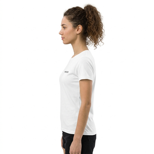 Camiseta Básica de Alta Calidad para Mujer, Corte Ajustado, Manga Corta, Cuello Redondo, Color Blanco, Estilo Holgado, Top de Verano - Product Image 3