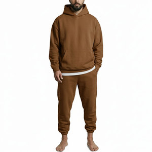 Men Casual Hoodie Sweatpants <b>Set</b> Comfortable <b>Lounge</b> Wear 2 Piece Tracksuit Wholesale - Product Image 1