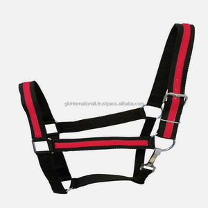 Licou en nylon à rayures noires personnalisé en trois variantes de couleurs avec fabricant de gros de quincaillerie en zinc réglable - Product Image 6