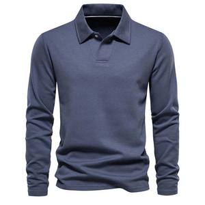 2026 Maillot de rugby pour homme 100% Coton respirant infroissable à manches longues coupe ajustée Hiver Automne Décontracté Imprimé ou uni Séchage rapide - Product Image 6