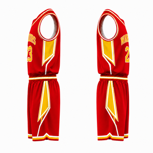 Conjunto de Uniforme de Baloncesto Profesional, Diseño Personalizado, Camisetas Sublimadas con Pantalones Cortos, Tela Ligera de Secado Rápido para Entrenamiento - Product Image 4