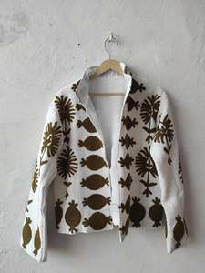 Manteau pour femme, veste courte Suzani, veste en tissu Suzani, robe, veste courte Suzani - Product Image 2