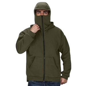 High Quality Custom Mask Ninja Men's Hoodie Lightweight Eco-Friendly Winter Windproof Zip-Up Hoodie for Men - Product Image 1