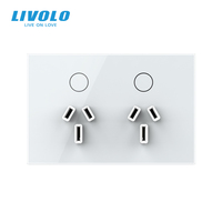 Enchufes Dobles Livolo de 119*78mm, Estándar AU 10A, Certificación SAA para Carga de Móviles y Electrónicos de Uso Diario en Australia y Nueva Zelanda