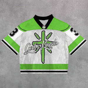 Conjunto de Jersey y Pantalones Cortos Deportivos Retro Extra Grandes con Logotipo Personalizado, Impresión en Serigrafía, Jersey de Fútbol de Malla Negra - Product Image 3