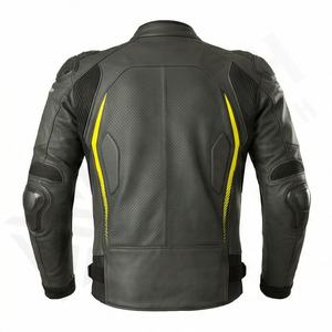 Veste de moto en cuir véritable pour homme de qualité supérieure, nouvelle arrivée, vestes de moto d'hiver, protections amovibles, personnalisables - Product Image 2