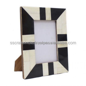 กรอบรูปพิมพ์ลายตัวอักษรทำจากไม้และกระดูกที่ทันสมัยทำด้วยมือสุดหรูของตกแต่งบ้าน/โรงแรมจัดส่งจากอินเดีย - Product Image 2