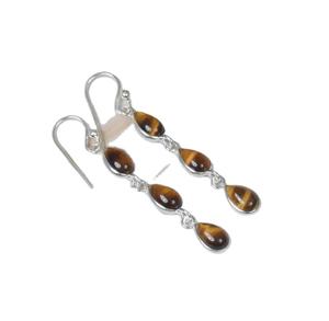 Vente en gros de boucles d'oreilles en pierre de cristal naturel, quartz, gravier, bijoux faits main en pierres précieuses pour la mode féminine - Product Image 6