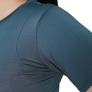 Camiseta Deportiva de Manga Corta para Mujer, Cuello Redondo, Ajustada, Elástica, Transpirable, de Secado Rápido, para Gimnasio, Fitness, Running, Yoga, Entrenamiento - Product Image 4