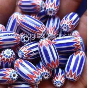 Perles de verre à chevron vénitien pour la fabrication de bijoux perles de cristal et de chalumeau colorées d'Inde pour accessoires de mode pour femmes - Product Image 5