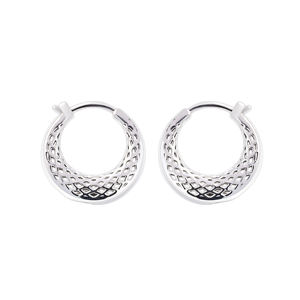 STYLISH INDIAN BOHEMIAN HOOP <b>EARRINGS</b> FOR WOMEN 925 STERLING SILVER PLATED LIGHTWEIGHT FASHION JEWELRY ANNIVERSARY GIFTS DATING - Product Image 1