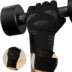 Guantes de Gimnasio para Fitness, Medios Dedos, Ligeros, Transpirables, de Nailon, para Levantamiento de Pesas, Ejercicios Pliométricos, Resistentes a Impactos - Product Image 6