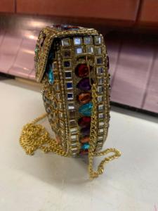 Women's Clutch Bag Metal Inlay <b>Mini</b> Purse Chain Handbag for Evening Party Wedding - Product Image 4