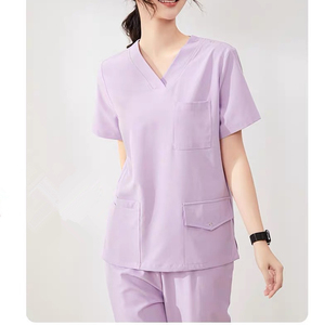 Uniformes Médicos de Alta Calidad para Hospital, Conjuntos de Uniformes de Spandex Unisex con Logotipo y Talla Personalizados, Precio al por Mayor - Product Image 4