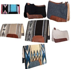 Tapis de selle en laine unie de qualité supérieure-tapis de selle classique pour chevaux-tapis de selle Western en laine au meilleur prix - Product Image 6