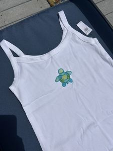Camiseta Personalizable de Moda con Bordado de Cuentas Únicas, Top Vintage Plateado con Cuentas de Semillas, Camiseta Elegante de Gran Venta - Product Image 6