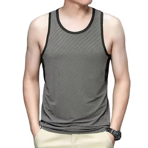 เสื้อกล้ามออกกำลังกายสำหรับผู้ชาย ระบายอากาศได้ดี รุ่นใหม่ล่าสุด ปี 2026 ทรงบ็อกซี่ ผ้าฝ้าย พิมพ์โลโก้ได้ตามต้องการ - Product Image 6
