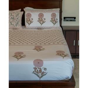 Parure de lit en coton imprimé floral esthétique faite à la main, respirante, pour toutes les saisons, décorative pour la maison, prix de gros - Product Image 3