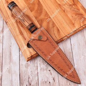 Couteau de Chef Ambidextre Écologique de 7 Pouces en Acier Damas Léger Forgé à la Main de Qualité Industrielle, Fournitures OEM UA - Product Image 6