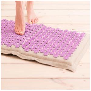 Tapis de massage d'acupression en coton biologique de qualité supérieure, personnalisable avec logo, pour usage podologique, portable, avec commande manuelle filaire – Vente directe usine - Product Image 2