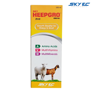 HeepGrow, suplemento multivitamínico, multimineral y de aminoácidos para el crecimiento de ovejas y cabras, fórmula para el apoyo del peso. |   Paquete: 200ml - Product Image 1