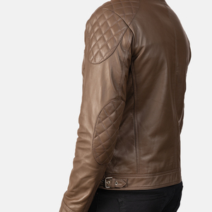 New Arrival <b>Men's</b> Flop Leather <b>Jacket</b> Comfortable High Quality <b>Canvas</b> Best Selling Stand Collar Design <b>jacket</b> <b>for</b> <b>men</b> - Product Image 4