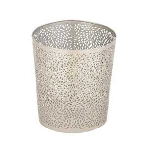 Stainless Steel Trash Can with Gold Rivets Luxury Round Metal Waste <b>Bin</b> Office Hotel Bathroom Garbage Basket Rubbish Dustbin - Product Image 5