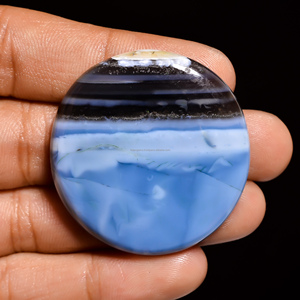 FAIJAN GEMS Opale Owhyee bleue de haute qualité, pierre précieuse en cabochon, certifiée par un tiers, pour la fabrication de bijoux, Rajasthan - Product Image 2