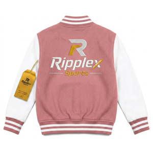 Premium kids varsity <b>jacket</b> offering warmth comfort and timeless style for everyday adventures and active kids - Product Image 2