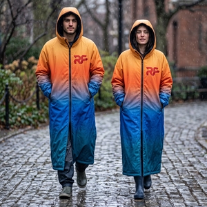 Wholesale Custom Logo Swim Parka Surfing <b>Poncho</b> Sustainable <b>Waterproof</b> Windproof Beach Fleece Robe Quick Dry All Season - Product Image 1