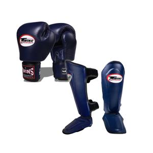 Guantes y Espinilleras de Boxeo Muay Thai Twins, Cuero Genuino de Vaca, Cierre Ajustable con Velcro, Palma Antideslizante, Kit de Entrenamiento para Adultos - Product Image 5