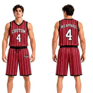 Vêtement de sport en polyester 100% respirant, anti-bactérien, à séchage rapide, résistant aux déchirures, à rayures verticales bordeaux, design rétro, vente en gros - Product Image 1