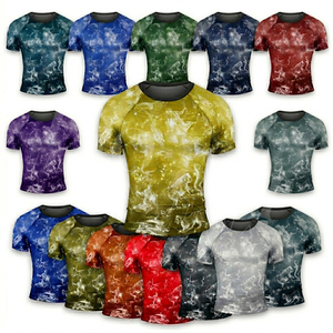 เสื้อรัดรูปเนื้อนุ่มสวมใส่สบาย พิมพ์ลายได้ตามต้องการ แขนสั้น สำหรับเล่นกีฬา ฟิตเนส วิ่ง ออกกำลังกาย ทนทาน ป้องกันการระคายเคือง - Product Image 1