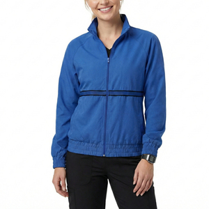 High Quality Customizable Wholesale Bulk Medical <b>Scrub</b> Jacket Lightweight Zip Front Clinic Uniforms Fast Shipping <b>Scrub</b> Jackets - Product Image 1
