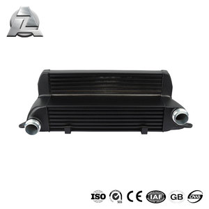 Radiador de intercooler delantero de aluminio completo negro para BMW E60 E61 525D <span class=keywords><strong>530D</strong></span> 535D 635D - Product Image 4