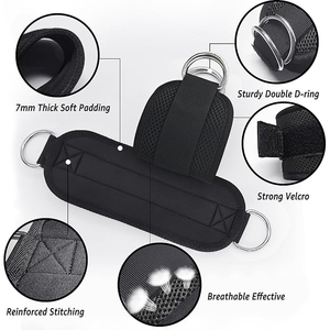 Nuevas Correas de Tobillo de Neopreno y Nailon Hechas a Medida con Cierre Elástico Acolchado para Entrenamiento en Gimnasio y Levantamiento de Pesas - Product Image 2