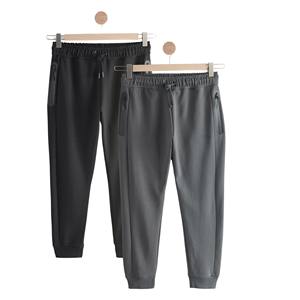 Joggers à revers Athleisure pour hommes Joggers à revers Athleisure noirs/ardoise pour hommes - Product Image 5