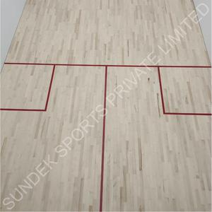 Plancher en bois Sundek Air Cush pour terrains de squash intérieurs - Surface antidérapante écologique, absorption des chocs, épaisseur personnalisée - Product Image 3