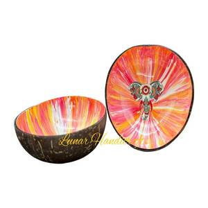 Cuencos de laca de coco hechos a mano Colores personalizables Hecho en Vietnam-Natural Hecho a mano - Product Image 6