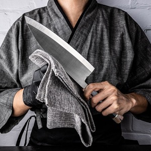 Cuchillo de Chef Japonés de Acero Inoxidable con Acabado Mate-Pulido, Mango de Madera, Cuchillos de Cocina para Filetear, Cuchillo para Sashimi - Product Image 3